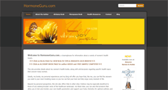 Desktop Screenshot of hormoneguru.com